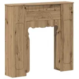 vidaXL Kaminumrandung Artisan-Eiche 93 x 20 x 89 cm Holzwerkstoff - Braun