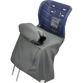 BambiniWelt by Rafael K. BambiniWelt Kinder Beinwärmer Fußsack für Fahrradsitz Römer mit Handmuff Microfleece, Wind- und wasserabweisend, grau