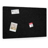 Akustikplatte 120x80 cm, runde Ecken, schwarz