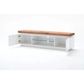 MCA Furniture Romina TV-Lowboard 175 cm weiß matt/Wildeiche