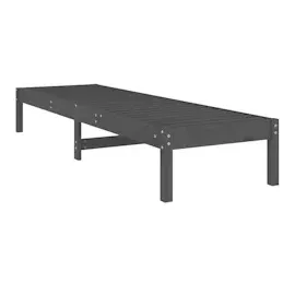 vidaXL Sonnenliegen 2 Stk. Grau 199,5x60x74 cm Massivholz Kiefer