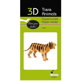 Fridolin 3D Papiermodell, Tiger