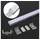 Energmix 2 Meter 23mm Breite Aluprofil Alu Schiene Profil LED Kanal für LED Strip mit Milchglas Abdeckung Profil N