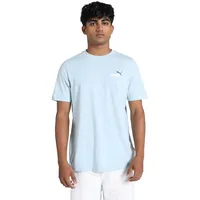 Puma Unisex Ess+ 2 Col Small Logo Tee T-Shirts, Frosted Dew, M