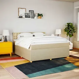 vidaXL Boxspringbett 180 x 200 cm Creme
