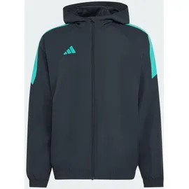 adidas TIRO 26 ESSENTIALS KAPUZENJACKE, GEWEBT - Night Grey / Mint Rush / White - XL