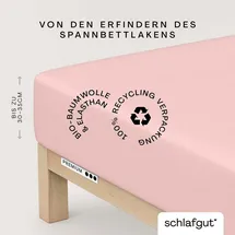 schlafgut Premium Baumwolle 140 x 200 - 160 x 220 cm purple light