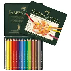 FABER-CASTELL POLYCHROMOS Buntstifte farbsortiert, 24 St.