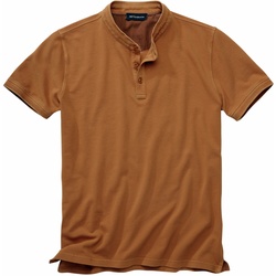 Mey & Edlich Herren Poloshirts Regular Fit Braun einfarbig - 48