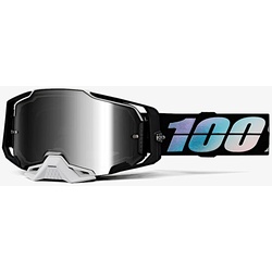 100% Armega Krisp Motocross Brille, schwarz-mehrfarbig für Männer