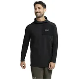 Jack Wolfskin Hoodie Schwarz L