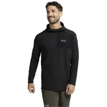 Jack Wolfskin Hoodie Schwarz L