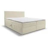venasi Möbel Boxbett, Beige, Holzwerkstoff, H2 - H3, 140x200 cm, Schlafzimmer, Betten, Boxspringbetten
