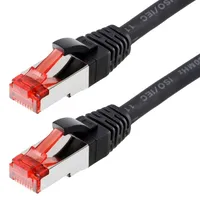 Helos Patchkabel S/FTP, RJ-45/RJ-45, 10m, schwarz (118036)