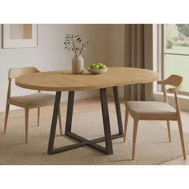 Dmora Casarola 110/158 x 77 x 110 cm Nodi-Eiche