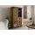 Massivmoebel24 Vitrine Mango 100 x 45 x 175 cm Natur