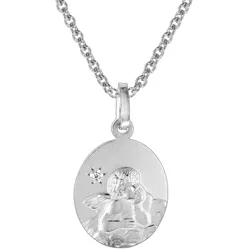trendor 73570 Halskette Engel-Anhänger mit Diamant Silber 925, 42 cm