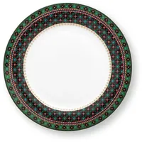 Pip Studio Berry Blues Speiseteller Clover Green 26,5cm