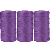 3 Rollen Garnspule Makramee Seil, Asudaro Natürliches Baumwoll Seil Makramee Baumwoll Garn Makramee Schnur 1.5 Mm Garn Für DIY Kunsthandwerk Spitzentaschen,Hüte,Haustierspielzeug,Schuhe Typ 20