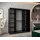 abiks möbel Schwebetürenschrank Promo 200 x 200 x 62 cm Schwarz