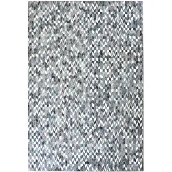 Teppich GINO FALCONE "SERENA 78", blau, B:120cm H:7mm L:170cm, Polyester, Teppiche, gedruckte Felloptik, ideal im Wohnzimmer & Schlafzimmer