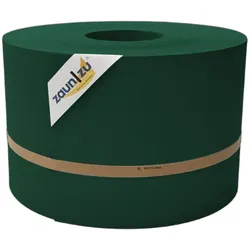 zaunzu Sichtschutzstreifen Premium für Doppelstabmatten Zaunblende Grün, 50m, (1 Rolle, genarbte Oberfläche)