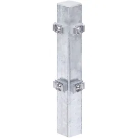 GAH Alberts Doppelstabmattenzaun 6 x 120 cm Silber/Metall