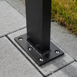 esotec Solarleuchte Aluminium 100,0 cm 1 Stück schwarz