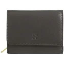 DuDu Geldbörse RFID Schutz Leder 12 cm  braun