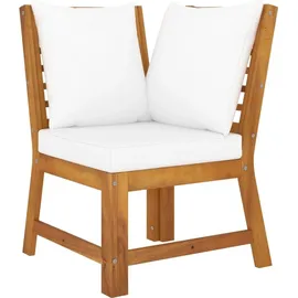 vidaXL Garten-Lounge-Set 9-tlg. Creme Akazie