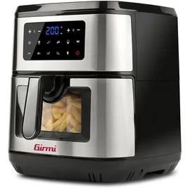 Girmi FG89 Heißluftfritteuse, Einzeln, 9,2 l, 2100 W, Schwarz, Stahl - Schwarz/Silber