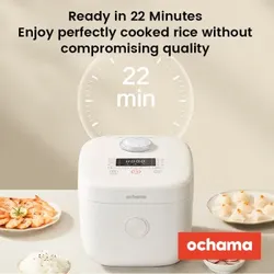 ochama 4L Elektrischer Reiskocher - Intelligente Multifunktion. Schnellkochen. Heimgebrauch. 3-4 Personen - Nicht