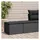 vidaXL Garten-Lounge-Set 2-tlg. schwarz