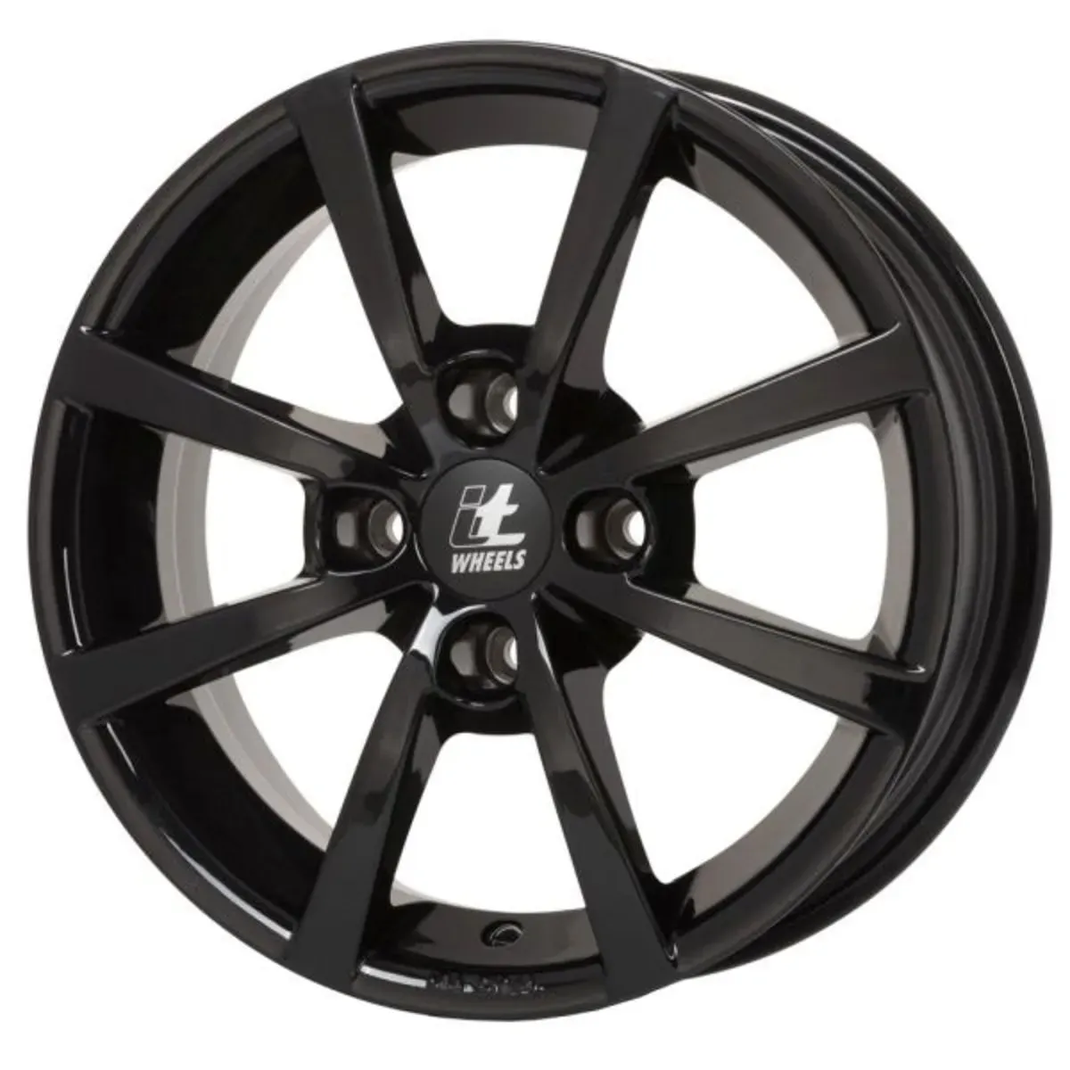 Jante alu 15 pouces ITWHEELS Alisia 4x98 6J ET35, Couleur noir Brillant