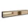 SKRAUT HOME Lowboard 310x50x37 cm Schwarz/Eiche Holzwerkstoff