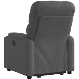 vidaXL Relaxsessel mit Aufstehhilfe Elektrisch Dunkelgrau Stoff