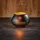 Villeroy & Boch Teelichthalter Manufacture Swirl Glas Schwarz/Bronze