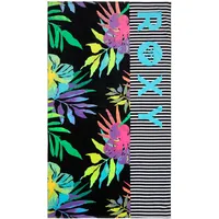 Roxy Badeponcho "Rg Cold Water", Damen, bunt (anthrazit aquarella active rg), Obermaterial: 100% Baumwolle., Hausmäntel