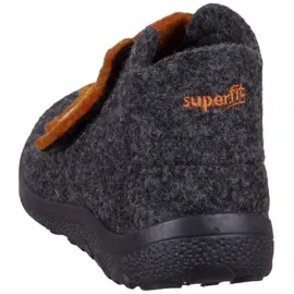 superfit Jungen - Schuhe HAPPY Slipper, Modern, GRAU/ORANGE 4700, 28