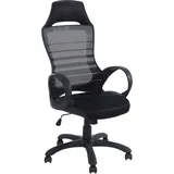 Home4You Chefsessel Mesh Schwarz