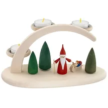Seiffener Volkskunst eG Seiffener Volkskunst Leuchterbogen für Teelicht Weihnachtswichtel