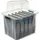 logiplast gmbh Aufbewahrungsboxen Set 21 Ltr. + 32 Ltr. + 55 Ltr. 3-tlg. transparent