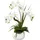 Creativ green Kunstorchidee CREATIV GREEN "Deko-Orchidee Phalaenopsis im Keramiktopf", weiß, B:20cm H:46cm L:20cm, Obermaterial: 95% Polyethylen, 5% Polyester, Kunstpflanzen