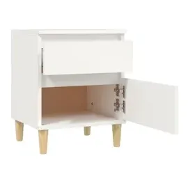 vidaXL Nachttische 2 Stk. Weiß 40x35x50 cm