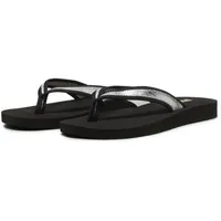 Puma Damen Sandy Metallic Shine Flip-Flop, Black Silver Black, 35.5 EU