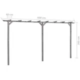 Pergola Gartenpergola Rosenbogen Gartenbogen Rankhilfe Spalier für Rosen Blumen