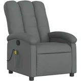 vidaXL Massagesessel Dunkelgrau Stoff 93 x 101 x 93 cm Grau mit Fernbedienung