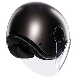 AGV Eteres E2206, Motorrad Jet-Helmet, Unisex, Matt Asfalto Grey, XL