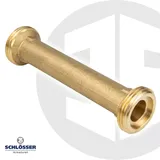 Schlösser Armaturen Js Passstueck Fuer Wmz Dn15,Ag 3/4\",BL 110Mm,Messing