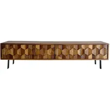 Wohnling Livetastic Lowboard 160x40x35 cm Braun Holz